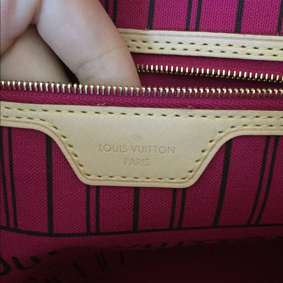 SOLD. Authentic LV Neverfull Mm in Pivoine - Picture 5 of 8